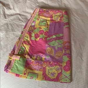 Lilly Pulitzer Skirt, Sz 4 Tennis Print